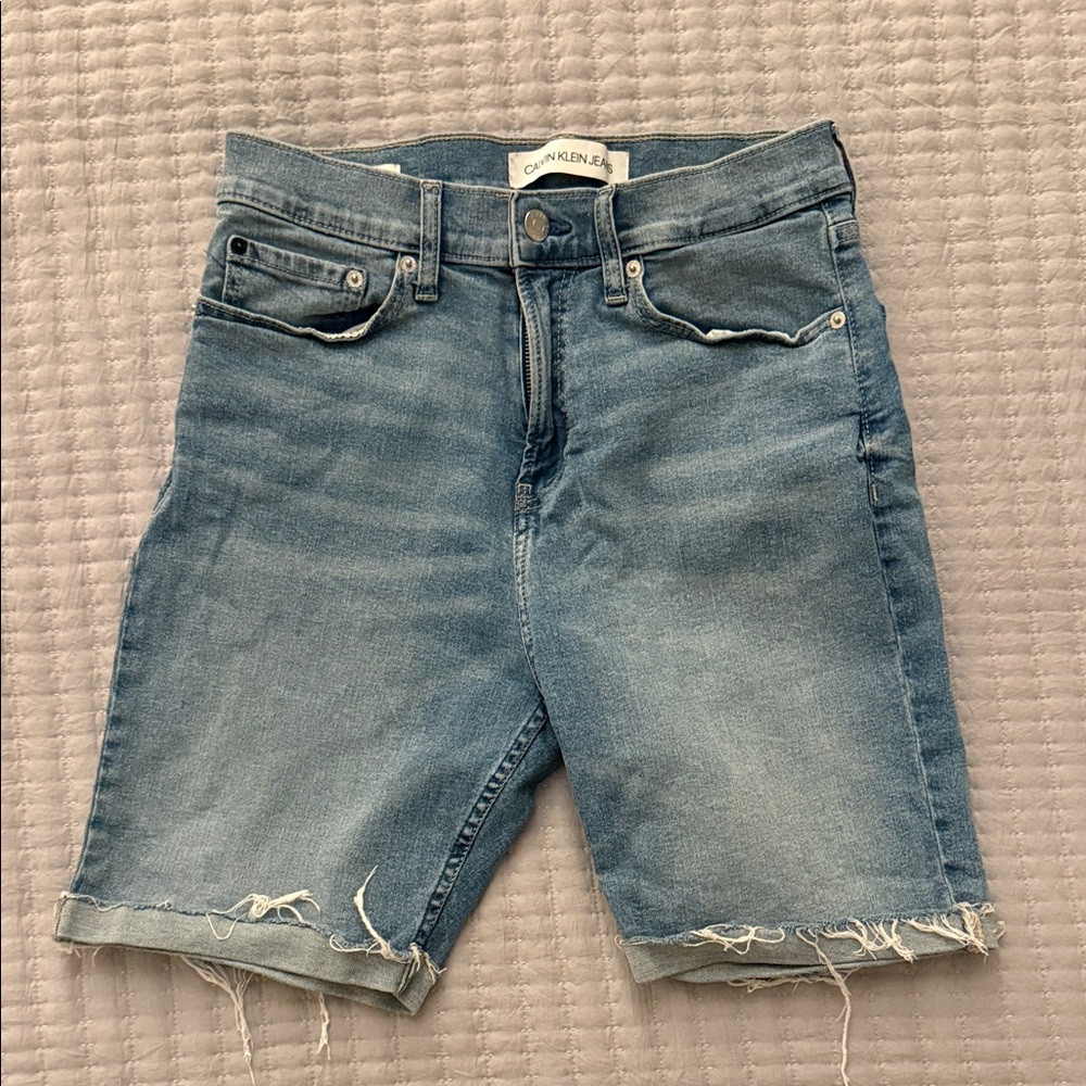 Calvin Klein Men’s Blue Jean Shorts